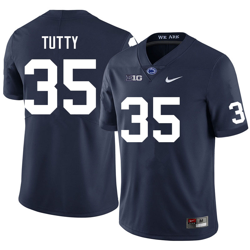 Men #35 Jace Tutty Penn State Nittany Lions College Football Jerseys Sale-Navy
